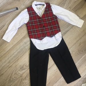 Children’s Place 3-piece suit 2t plaid holidays